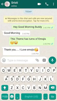 SMS Messenger Keyboard android App screenshot 3