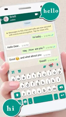 SMS Messenger Keyboard android App screenshot 4